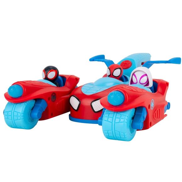 Marvel Spidey and His Amazing Friends Spidey Team Split Racer 3-in 1 Vehicle NWT - Picture 7 of 7